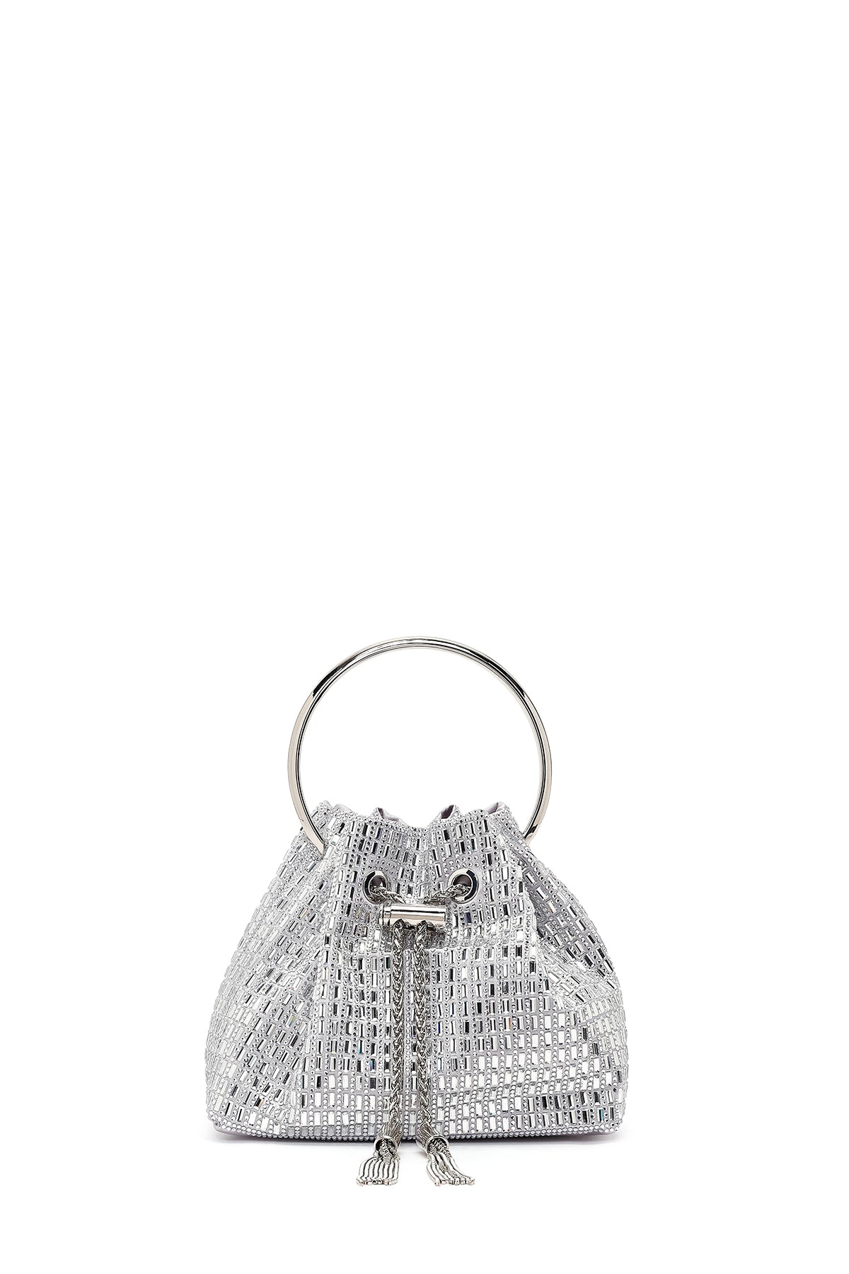 Kadın Gümüş Taşlı Mini Abiye Kol Çantası 25ABD2956TS | Derimod