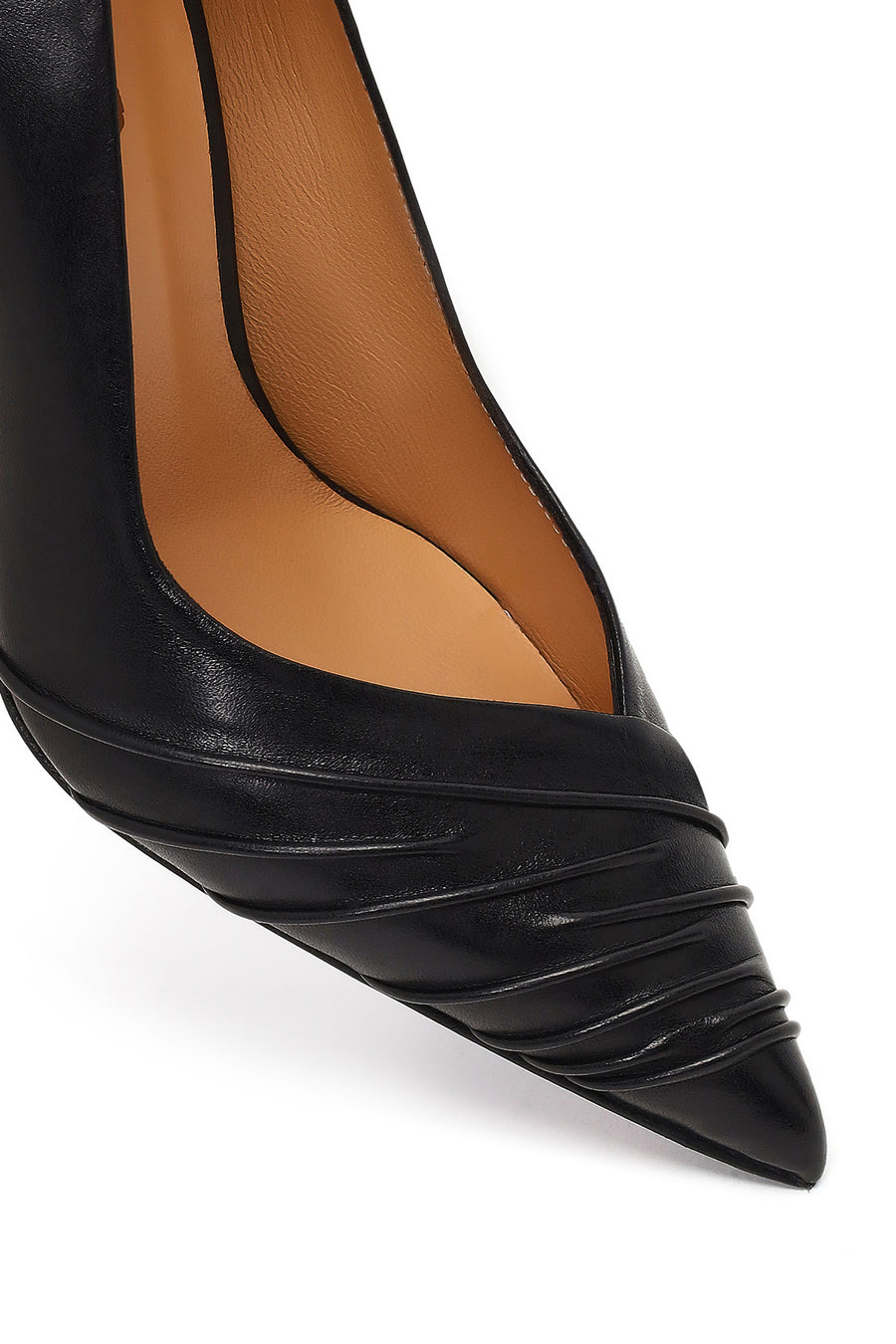 Kadın Siyah İnce Topuklu Deri Stiletto