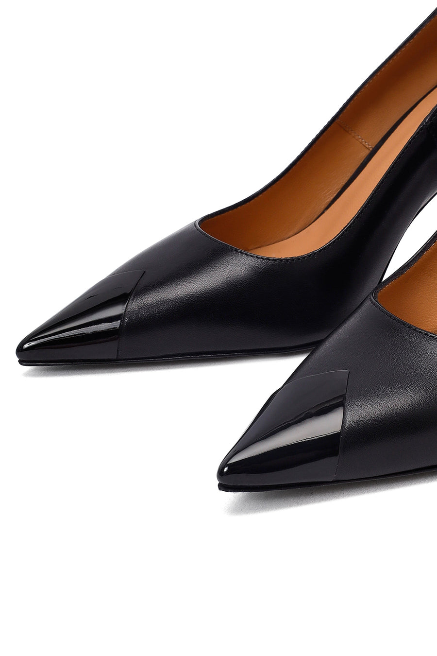 Kadın Siyah İnce Topuklu Deri Stiletto