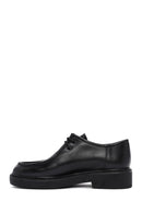 Derimod Gritti Woman Black Laced Leather Masculine Shoes | Derimod