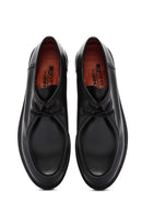 Derimod Gritti Woman Black Laced Leather Masculine Shoes | Derimod