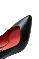 Derimod Gritti Kadın Siyah Kalın Topuklu Rugan Deri Ayakkabı | Derimod