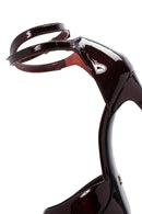 Woman Burgundy Ankle Buckle Platform High Heel Patent Leather Leather Shoe | Derimod