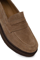 Women's Mink Suede Leather Loafer | Derimod