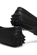 Women's Black Leather Loafer | Derimod