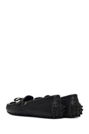 Women's Black Leather Loafer | Derimod