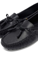 Kadın Siyah Fiyonklu Deri Loafer | Derimod