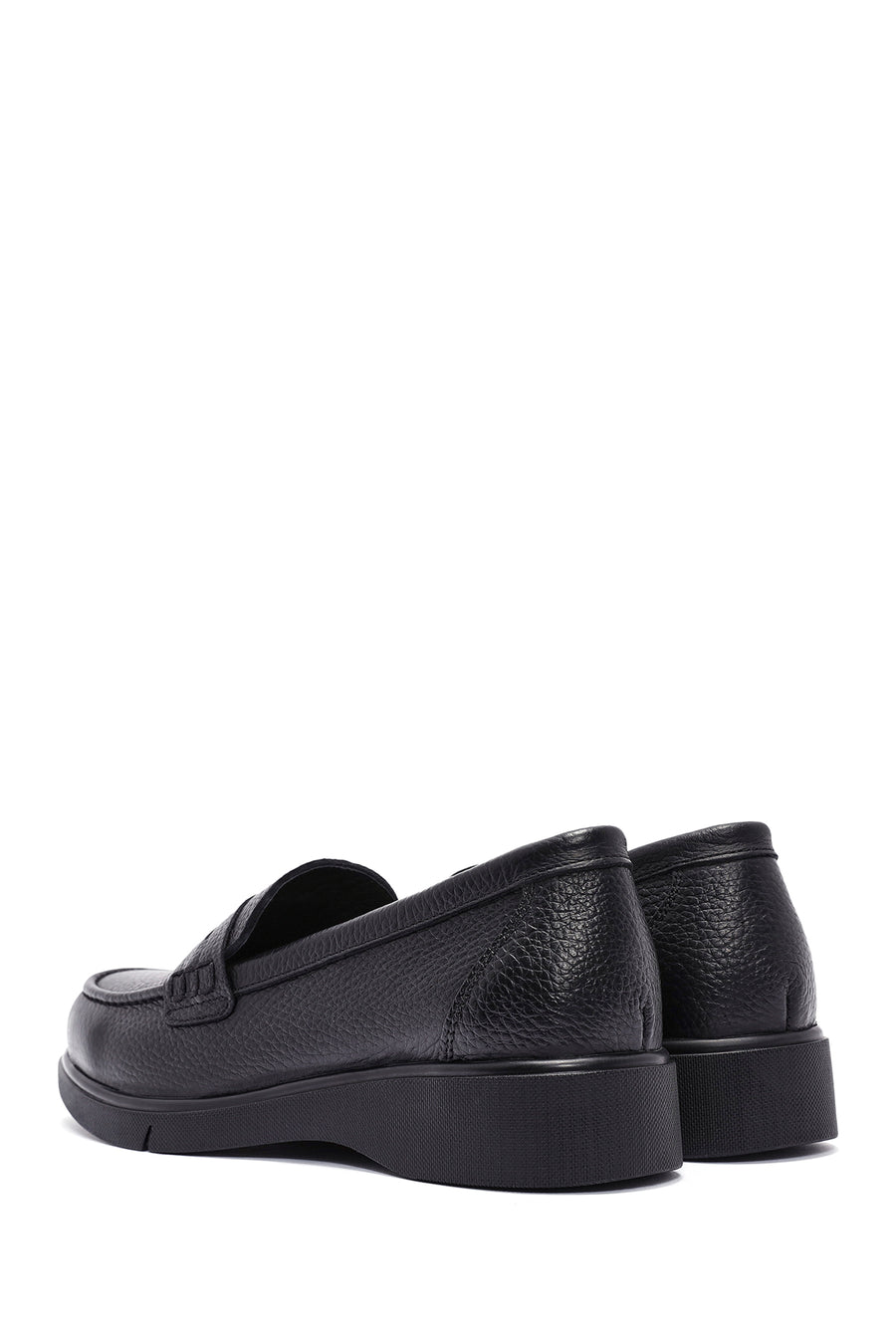 Kadın Siyah Deri Comfort Loafer