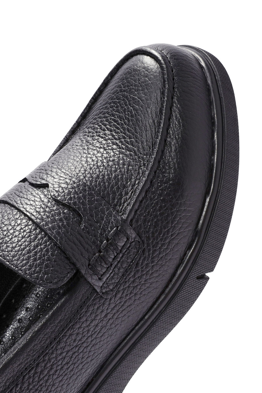 Kadın Siyah Deri Comfort Loafer