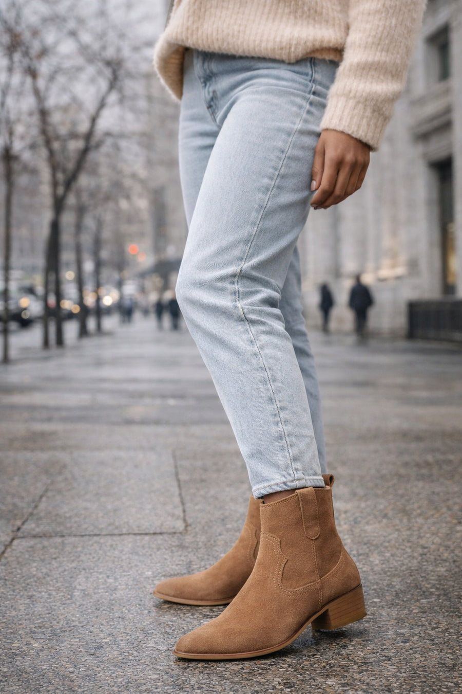 Woman Taba Suet Leather Cowboy Boots