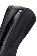 Woman Black Buckle Leather Masculine Loafer | Derimod