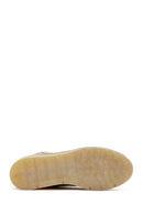 Woman Mink Suede Zippered Wedge Heel Leather Boat | Derimod