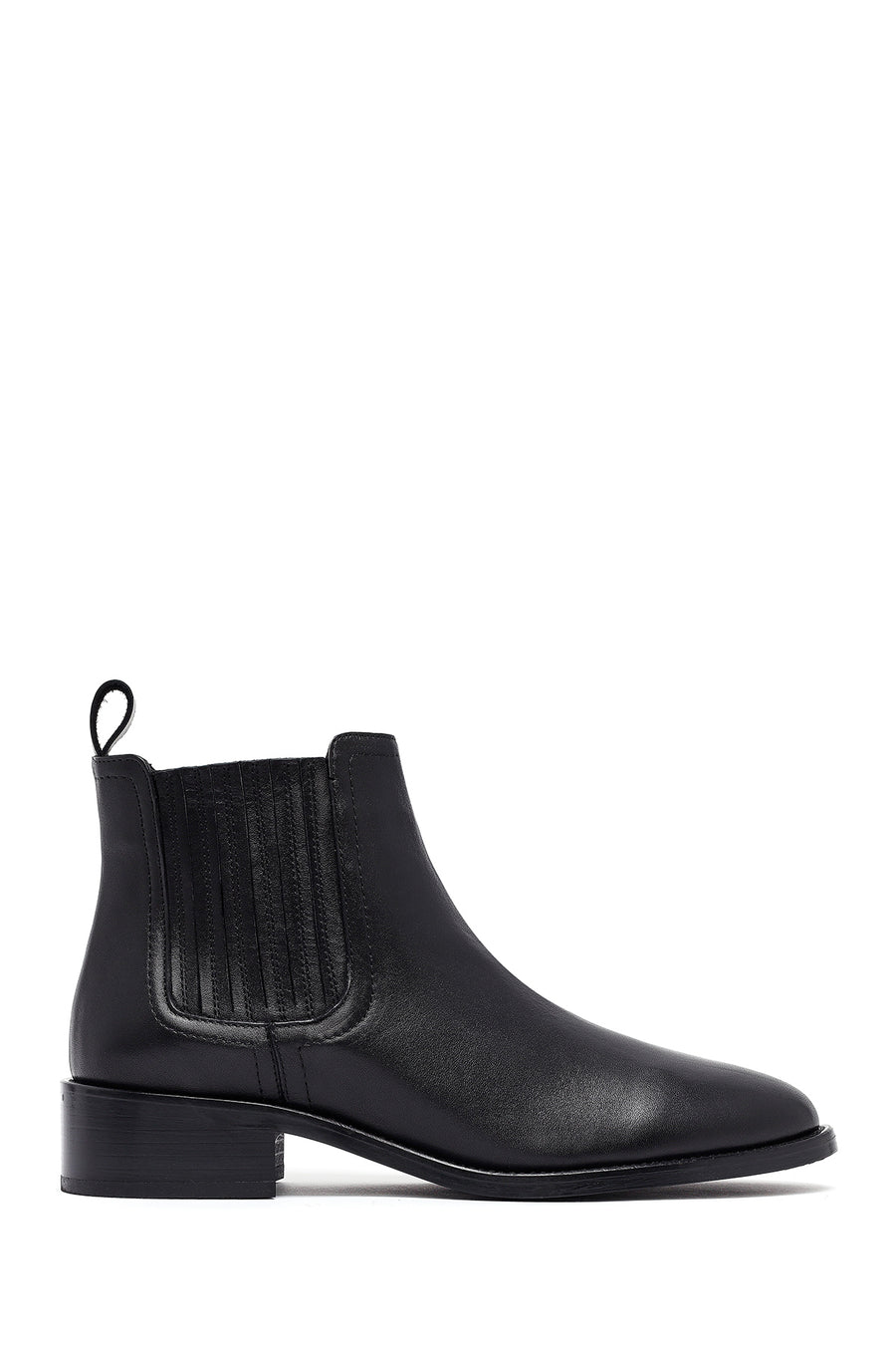 Woman Siyah Leather Chelsea Bot 25AFD152818 | Derimod