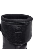 Kadın Siyah Kalın Topuklu Deri Kovboy Çizme | Derimod