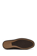 Women's Brown Buckled Suede Leather Comfort Loafer | Derimod