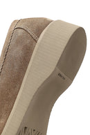 Woman Mink Suede Leather Comfort Loafer | Derimod