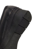 Kadın Siyah Tokalı Dolgu Topuklu Deri Comfort Loafer | Derimod