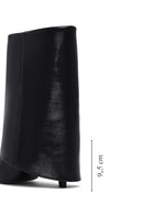 Kadın Siyah İnce Topuklu Deri Bot | Derimod