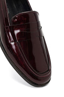 Kadın Bordo Rugan Deri Loafer | Derimod