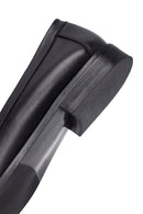 Woman Black Leather Loafers | Derimod