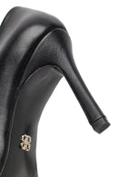 Kadın Siyah İnce Topuklu Deri Stiletto | Derimod