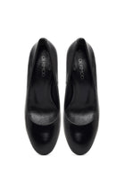 Kadın Siyah Kalın Topuklu Deri Ayakkabı | Derimod