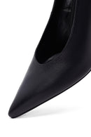 Woman Black Stiletto Heels Leather Stiletto | Derimod