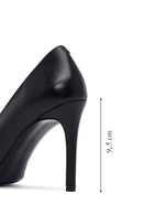 Woman Black Stiletto Heels Leather Stiletto | Derimod