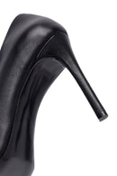Woman Black Stiletto Heels Leather Stiletto | Derimod