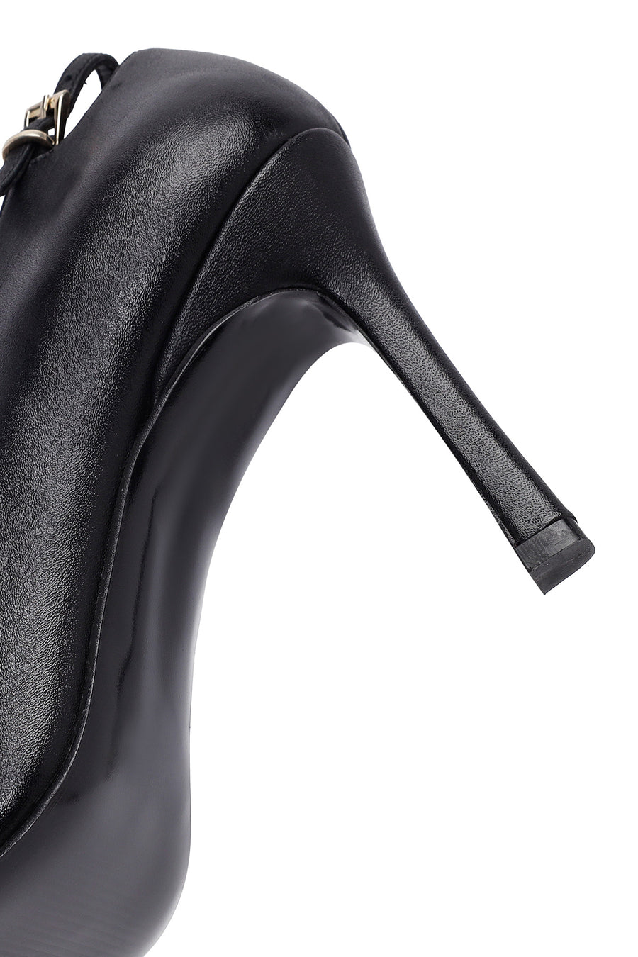 Woman Black Stiletto Heels Leather Stiletto