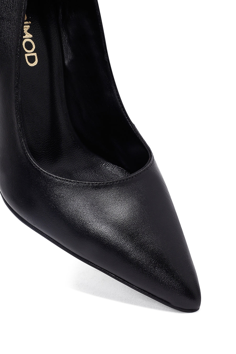 Woman Black Stiletto Heels Leather Stiletto