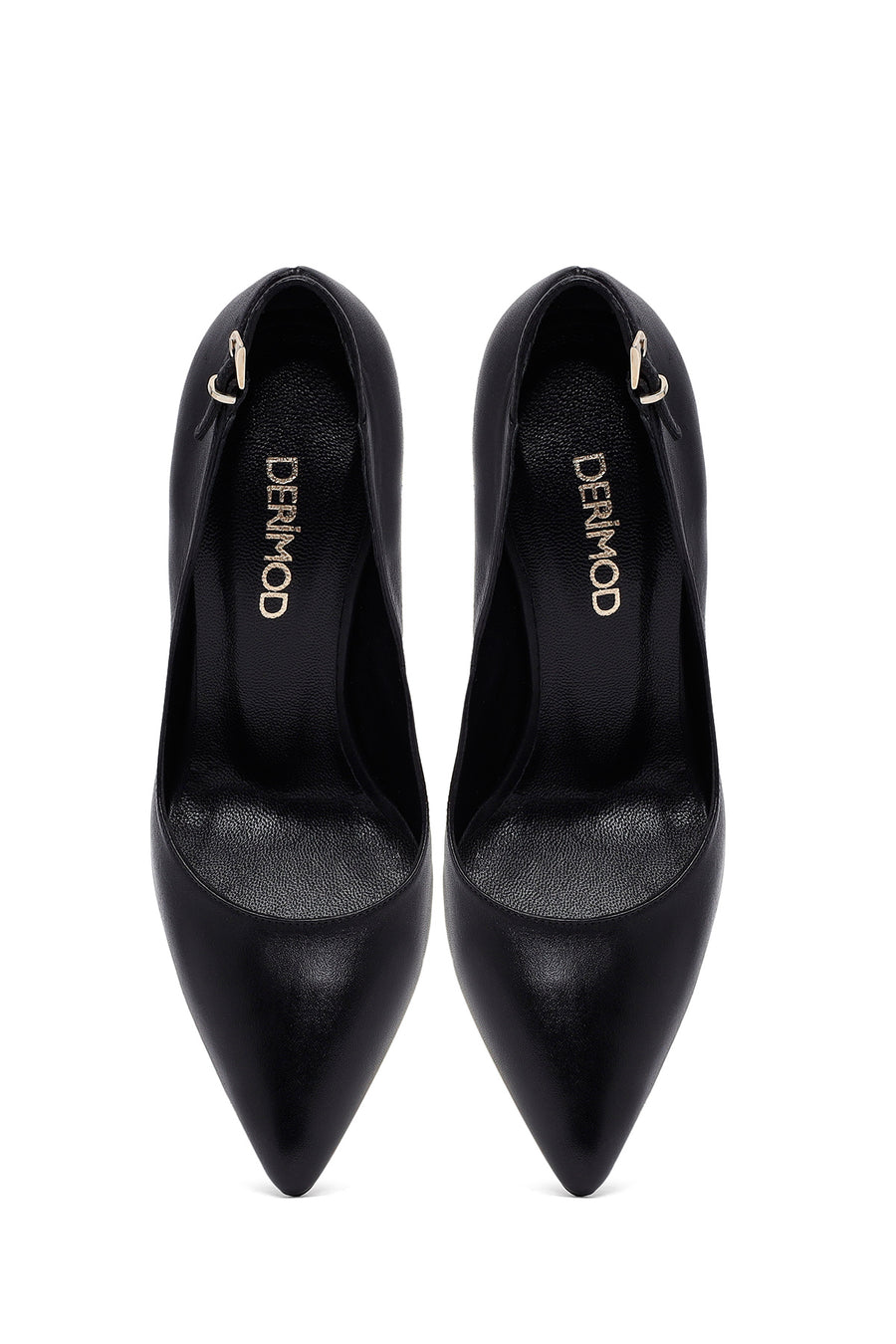 Woman Black Stiletto Heels Leather Stiletto