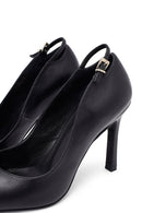 Kadın Siyah İnce Topuklu Deri Stiletto | Derimod