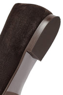 Kadın Kahverengi Süet Deri Babet | Derimod