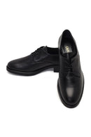 Women's Black Lace-up Leather Masculine Shoe | Derimod