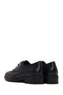 Women's Black Lace-up Leather Masculine Shoe | Derimod