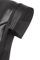 Women's Black Lace-up Leather Masculine Shoe | Derimod