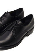 Women's Black Lace-up Leather Masculine Shoe | Derimod