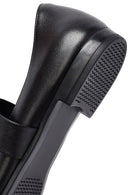 Kadın Siyah Tokalı Deri Babet | Derimod