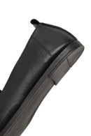 Women's Black Buckled Leather Loafer | Derimod