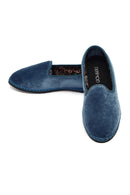 Women's Blue Fabric Loafer | Derimod