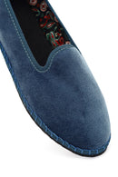 Women's Blue Fabric Loafer | Derimod