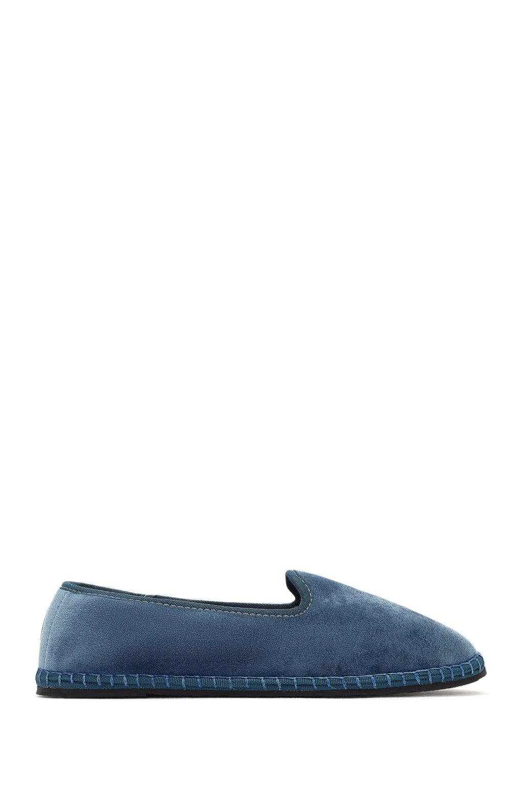 Kadın Mavi Kumaş Loafer