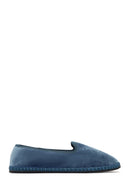 Women's Blue Fabric Loafer | Derimod