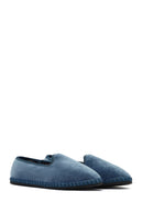 Women's Blue Fabric Loafer | Derimod
