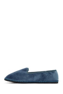 Women's Blue Fabric Loafer | Derimod