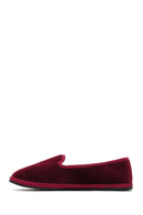 Women's Burgundy Fabric Loafer | Derimod
