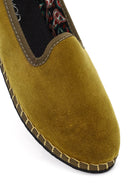 Women's Green Fabric Loafer | Derimod