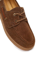 Women's Tan Lace-Up Suede Leather Casual Shoes | Derimod