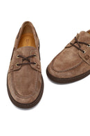 Women's Mink Lace-up Suede Leather Casual Shoes | Derimod